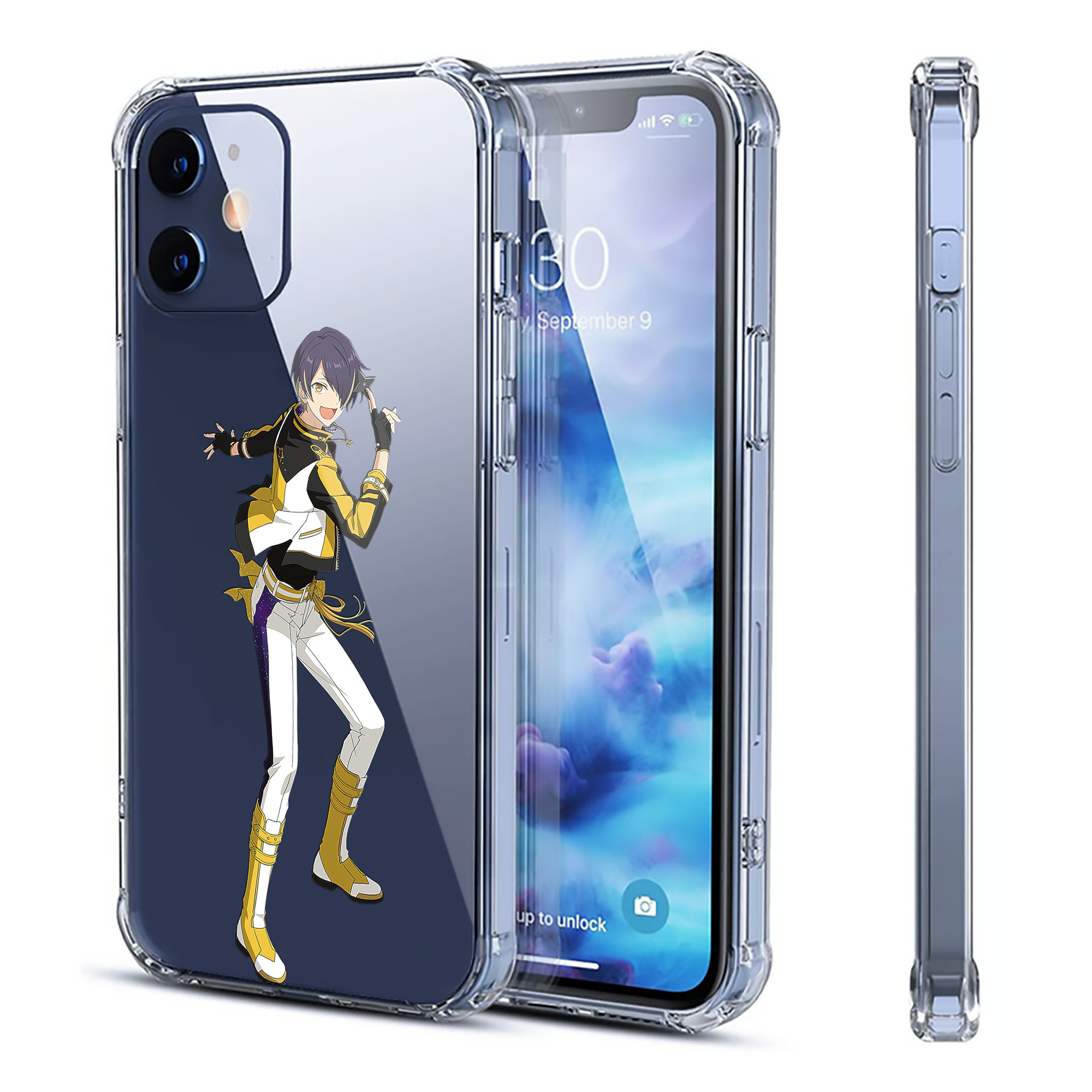 （画像用） あんさんぶるスターズ! Ensemble Stars 【iPhone 12シリーズ対応】透明スマホケース（クリアソフトケース）